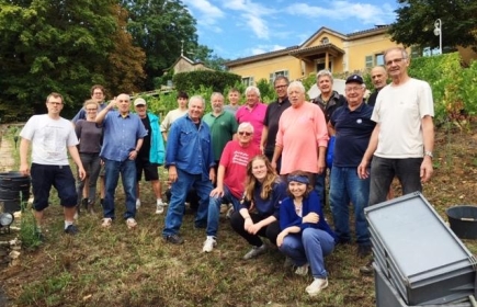 La troupe de vendangeurs du Rotary